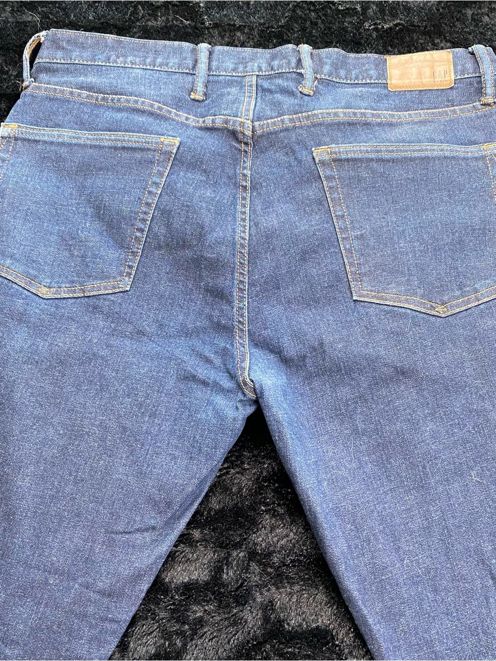 GAP Men’s 36x30 Skinny Resin R Blue Stretch Jeans 93% Cotton Denim